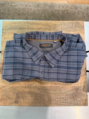 Ridgecut Men's Slate Plaid Button-Down Shirt